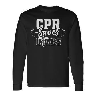 Cpr Rettet Leben Paramedic Emergency Paramedic Profession Langarmshirts - Geschenkecke