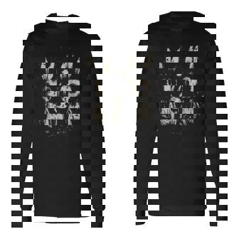 Creepy Cute Bunny Rabbits Horror Goth Grunge Alt Aesthetic Long Sleeve T-Shirt - Thegiftio