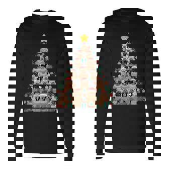 Cute Unique Capybara Christmas Tree Festive And Fun Tank Top Long Sleeve T-Shirt - Monsterry