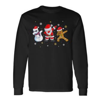 Dabbing Santa Claus For Children Langarmshirts - Geschenkecke