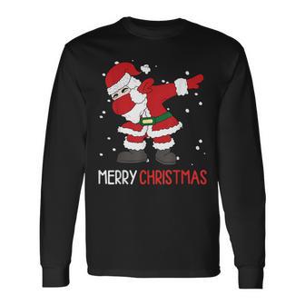 Dabbing Santa Claus Dab Dap Weihnachten Langarmshirts - Geschenkecke