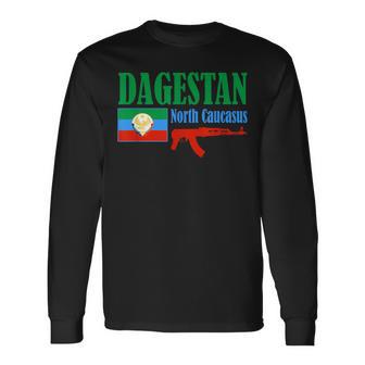 Dagestan Flag Stolzer Dagestani Langarmshirts - Geschenkecke