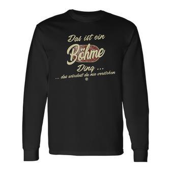 Damen Das Ist Ein Böhme Ding Lustiges Familie Böhme Mit-Ausschnitt Langarmshirts - Geschenkecke