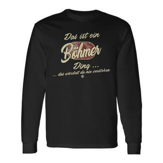 Damen Das Ist Ein Böhmer Ding Lustiges Familie Böhmer Mit-Ausschnitt Langarmshirts - Geschenkecke