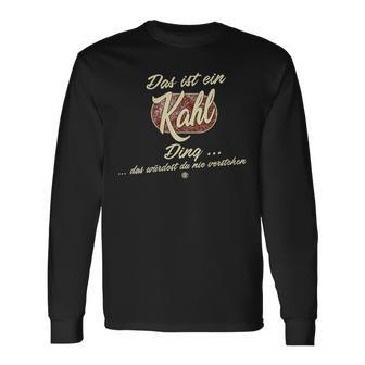 Damen Das Ist Ein Kahl Ding Lustiges Familie Kahl Mit-Ausschnitt Langarmshirts - Geschenkecke