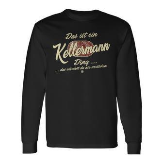 Damen Das Ist Ein Kellermann Ding Lustiges Familie Kellermann Mit-Ausschnitt Langarmshirts - Geschenkecke