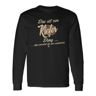 Damen Das Ist Ein Kiefer Ding Lustiges Familie Kiefer Mit-Ausschnitt Langarmshirts - Geschenkecke