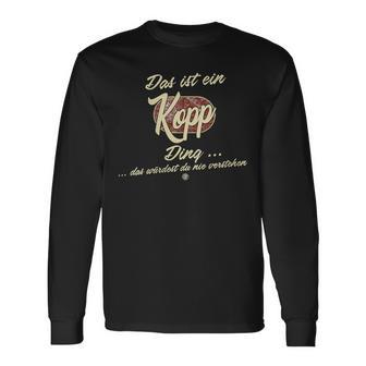 Damen Das Ist Ein Kopp Ding Lustiges Familie Kopp Mit-Ausschnitt Langarmshirts - Geschenkecke