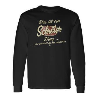 Damen Das Ist Ein Schröter Ding Lustiges Familie Schröter Mit-Ausschnitt Langarmshirts - Geschenkecke