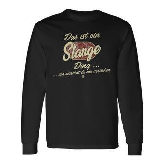 Damen Das Ist Ein Stange Ding Lustiges Familie Stange Mit-Ausschnitt Langarmshirts - Geschenkecke