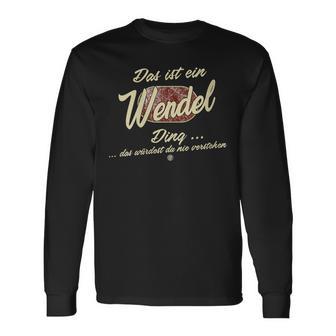 Damen Das Ist Ein Wendel Ding Lustiges Familie Wendel Mit-Ausschnitt Langarmshirts - Geschenkecke