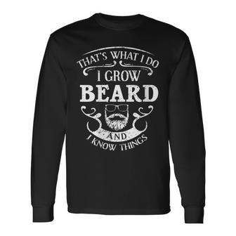 Damen Das Ist Was Ich Mache Ich Züchte Beard Und Ich Weiß Dinge Mit-Ausschnitt Langarmshirts - Geschenkecke