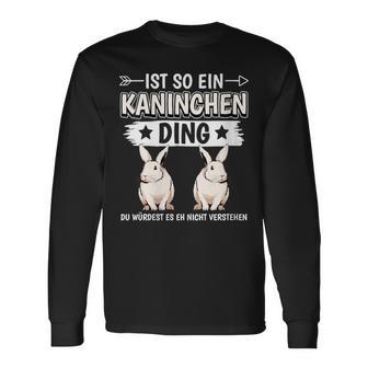 Damen Ist So Ein Kaninchen Ding Kaninchen Mit-Ausschnitt Langarmshirts - Geschenkecke