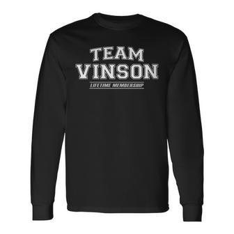 Damen Teaminson Stolzer Familienname Nachname Geschenk Mit-Ausschnitt Langarmshirts - Geschenkecke