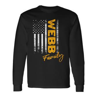 Damen Usa Webb Familienname Webb Nachname Webb Mit-Ausschnitt Langarmshirts - Geschenkecke