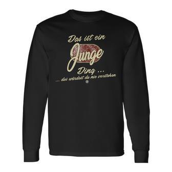 Das Ist Ein Junge Ding Lustiges Familie Junge Langarmshirts - Geschenkecke