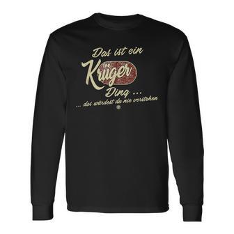 'Das Ist Ein Krüger Ding' Family Langarmshirts - Geschenkecke