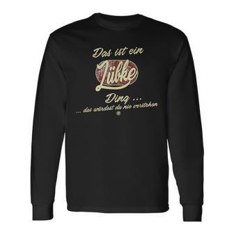 Das Ist Ein Lübke Ding Lustiges Familie Lübke Langarmshirts - Geschenkecke