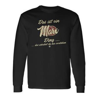 Das Ist Ein Marx Ding Family Marx Langarmshirts - Geschenkecke