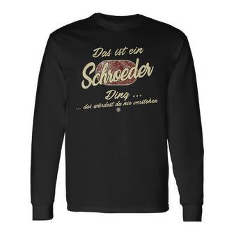 Das Ist Ein Schroeder Ding Family Schroeder Langarmshirts - Geschenkecke