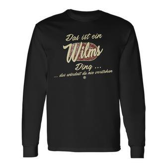 Das Ist Ein Wilms Ding Lustiges Familie Wilms Langarmshirts - Geschenkecke