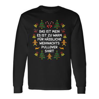 Das Ist Mein Es Ist Zu Warm Für Ugly Christmas Langarmshirts - Geschenkecke