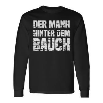 Der Mann Hinter Dem Bauchintage Father's Day Langarmshirts - Geschenkecke