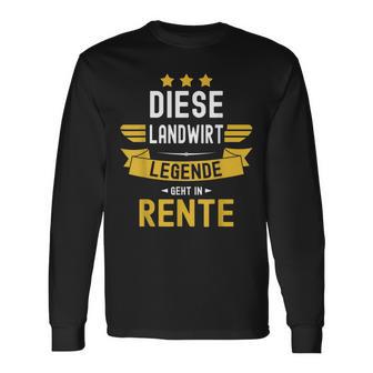 Die Legende Geht In Rente Geht In Langarmshirts - Geschenkecke