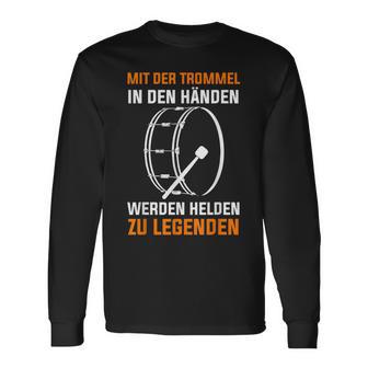 Drum Drummer Marching Drum Langarmshirts - Geschenkecke