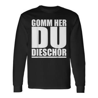 Come Here Du Tiger On Saxon Ossi Dialekt Langarmshirts - Geschenkecke