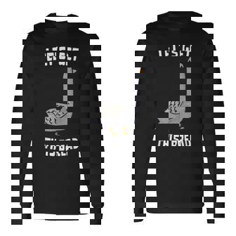 Duck Poultry Cartoon Long Sleeve T-Shirt - Monsterry
