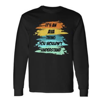 Es Ist Ein Ava-Ding Lustiger Neuheit Benutzerdefinierter Langarmshirts - Geschenkecke