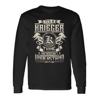 Es Ist Eine Krieger-Sache Dass Sie Den Familiennamen Nichterstehen Würden Langarmshirts - Geschenkecke