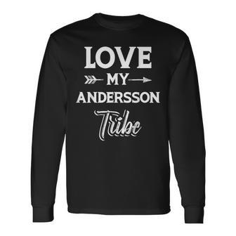 Familienname Andersson Lustiges Wiedersehen Nachname Tag Langarmshirts - Geschenkecke