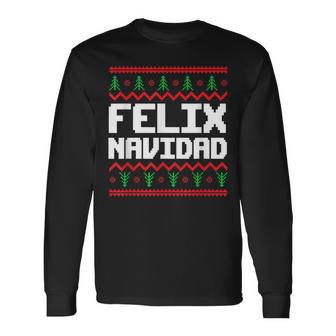 Felix Navidad Felix Name Day Xmas Langarmshirts - Geschenkecke