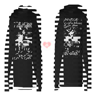 Our First Christmas As Mr And Mrs Matching Reindeer Couples Premium Long Sleeve T-Shirt - Monsterry