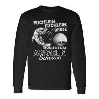 Fischlein Beisse Angler Fishing Langarmshirts - Geschenkecke