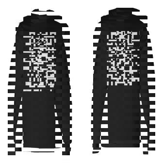 Qr President Trump 4547 Trump Dancing Code Back Long Sleeve T-Shirt | Mazezy