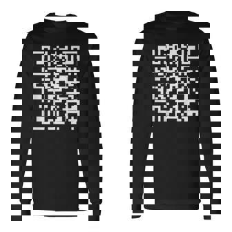 Qr President Trump 4547 Trump Dancing Code Back Long Sleeve T-Shirt | Mazezy