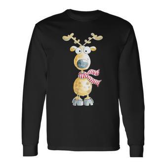 Winter Reindeer I Deer Wild Animal Elk Animal Motif Langarmshirts - Geschenkecke