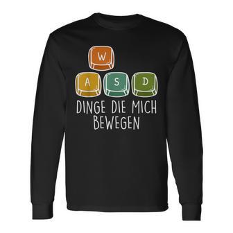 Gamer Dinge Die Mich Bewegen Game Consoleideo Game Langarmshirts - Geschenkecke