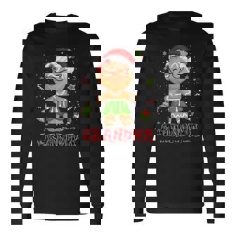 Gingerbread Grandma Buffalo Plaid Christmas Shirt Mama Long Sleeve T-Shirt - Monsterry