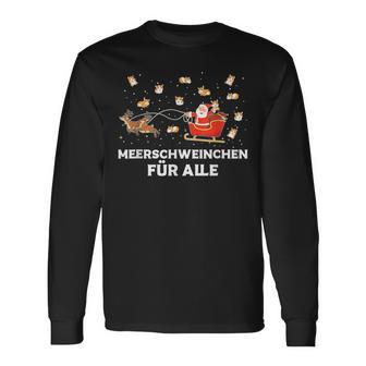 Guinea Pigs For All Guinea Pig Santa Claus Langarmshirts - Geschenkecke