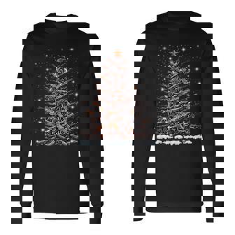 Guns Christmas Tree Xmas 2024 For Gun Lover Long Sleeve T-Shirt - Thegiftio