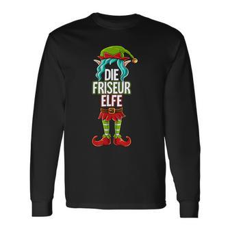 Hairdresser Elf Partner Look Christmas Langarmshirts - Geschenkecke