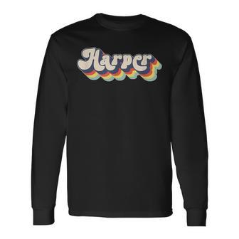 Harper Familienname Personalisierter Nachname Harper Langarmshirts - Geschenkecke