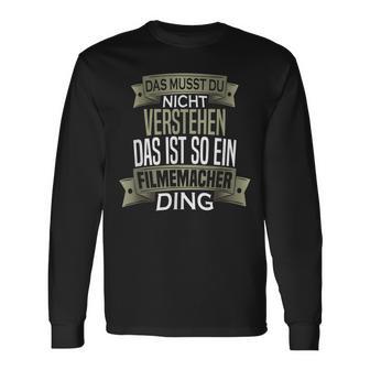 Herren Spruch Männer Beruf Ist So Ein Ding Filmemacher Langarmshirts - Geschenkecke