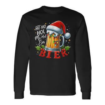 Ho Ho Hol Mir Mal Ein Bier Christmas Langarmshirts - Geschenkecke