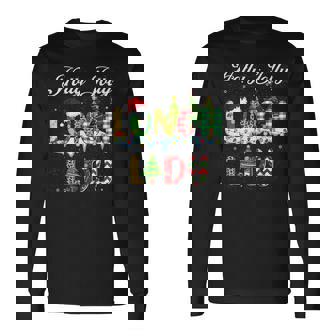 Holly Xmas Jolly Lunch Squad Lunch Lady Christmas Long Sleeve T-Shirt | Mazezy