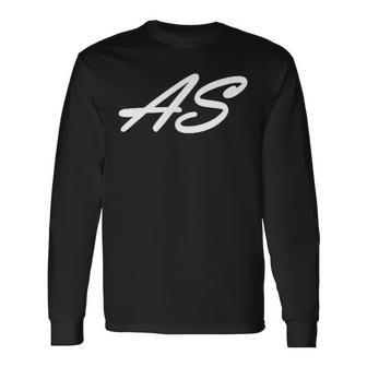 As Initials First Name A Last Name S All Names With A Langarmshirts - Geschenkecke